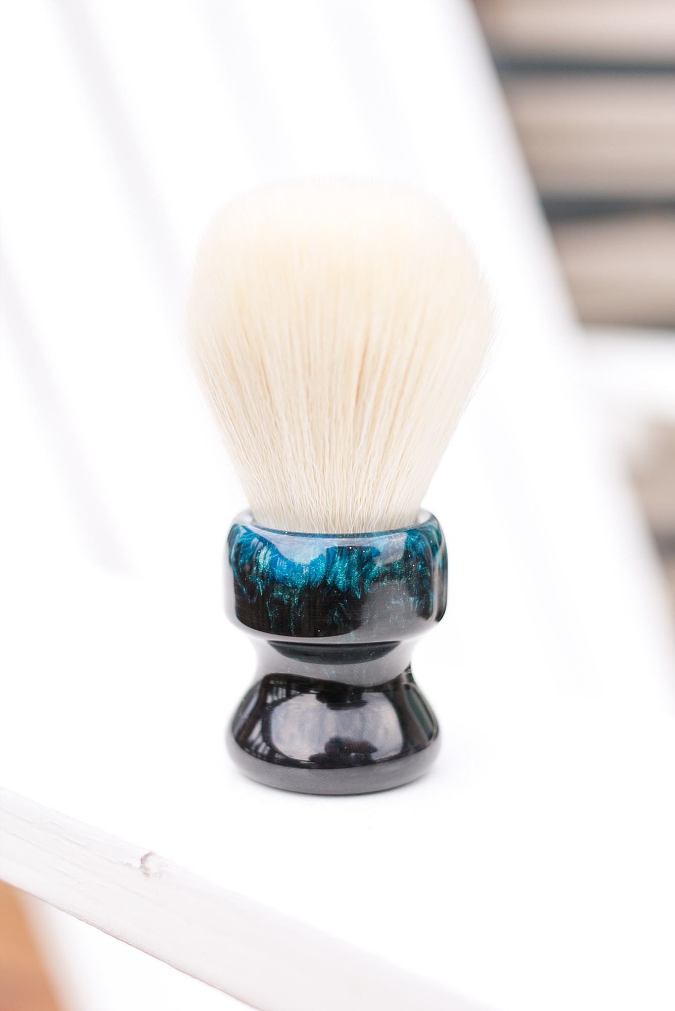 Black and Blue Shaving Brush